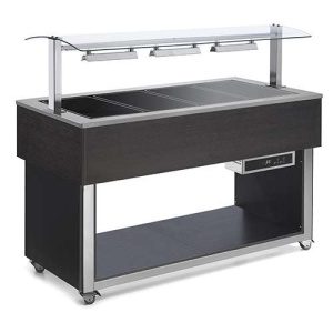 Buffet com placa de aquecimento em vitrocerâmica
