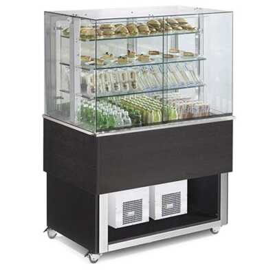 Vitrine com refrigeração ventilada para self-service