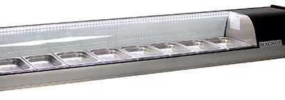 Vitrine de petiscos refrigerada 8x GN1/3