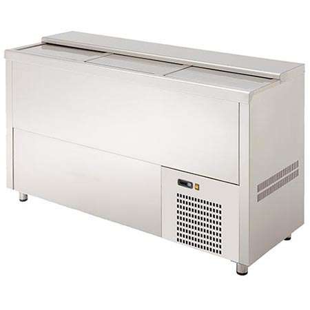 Arrefecedor de garrafas em inox com três portas - Hotelequip.pt Arrefecedor de garrafas em inox com três portas