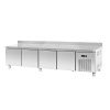 Base refrigerada para linha queima com 4 gavetões
