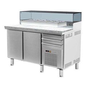 Bancada refrigerada para pizza com kit refrigerado incorporado