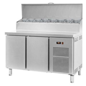 Bancada refrigerada para preparação de sanduíches e saladas