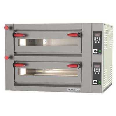 Forno de pizza elétrico com câmara totalmente em tijolo refratário