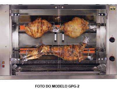 Assador de grandes peças elétrico - 2 espadas
