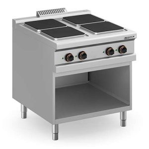 Fogão elétrico com 4 placas quadradas (4x 300x300 mm)