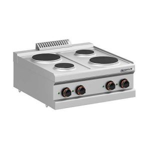 Fogão elétrico com 4 placas redondas (2x Ø145mm + 2x Ø220mm)