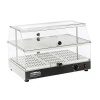 Vitrine quente dupla de bancada