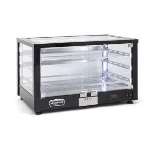 Vitrine quente ventilada de bancada