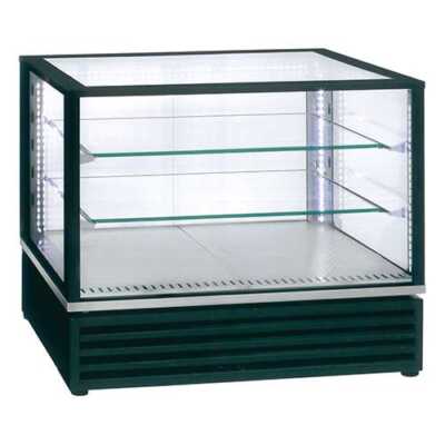 Vitrine panorâmica refrigerada de bancada