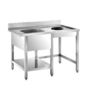 MESA LAVA PRATOS INOX-ENTRADA 1500x735x850 CUBA DT