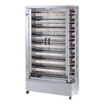 ASSADOR FRANGO VITROCERAMICA UDAFV840E 8 ESPETOS