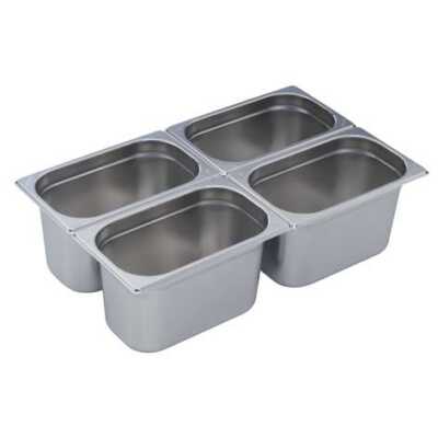 TABULEIRO INOX GN1/4-200