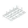 GRELHA INOX AISI 304 1/1GN ASSAR VERTICAL 8 FRANGO