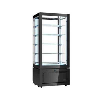 VITRINE LUXOR PRETA KP8A (+2º+10º C) VENTILADA