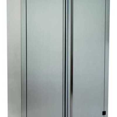 ARMÁRIO VERTICAL 3 PRAT. PORTAS 1400x400x1800 INOX
