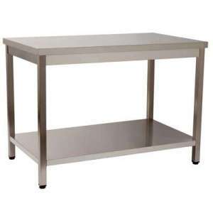 MESA DE TRABALHO 1 PRAT. 1500x600x850 INOX