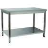 MESA DE TRABALHO 1 PRAT. 2000x600x850 INOX