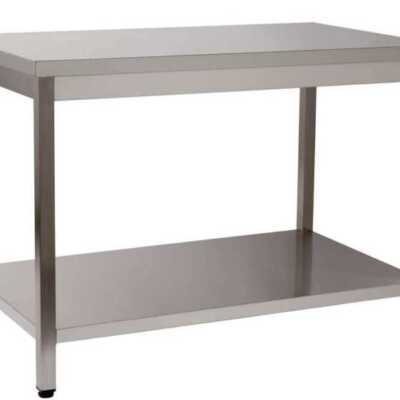 MESA TRABALHO 1 PRAT 2000x600x850 INOX DESMONTADA