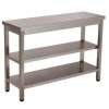 MESA DE TRABALHO 2 PRAT. 1500x600x850 INOX
