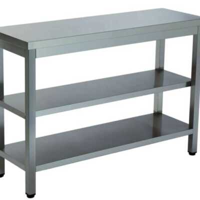 MESA DE TRABALHO 2 PRAT. 2000x700x850 INOX