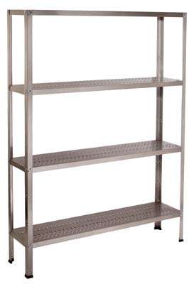 ESTANTERIA MODULAR PERFURADA 1000x400x1800 INOX