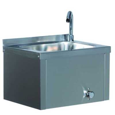 LAVA-MÃOS JOELHO 1 AGUA 400x300x250 INOX