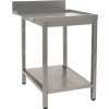 MESA LAVA PRATOS INOX - SAIDA 650x735x850mm