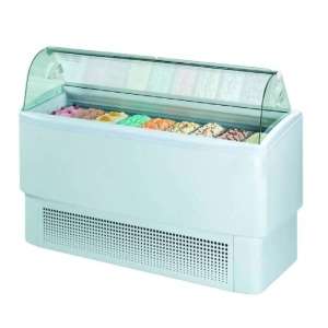 VITRINE DE GELADOS VENTILADA VIDRO CURVO SAONA12