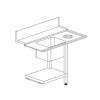 LAVADOURO T50F (SX/DX) 1200x730x860h P/MOD. HT