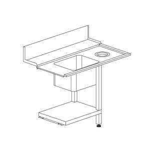 LAVADOURO T50F (SX/DX) 1200x730x860h P/MOD. HT