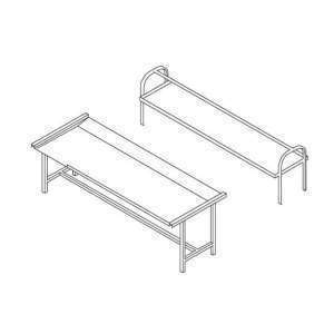 PRATELEIRA PARA MESA TC 16 1600x1000x850h