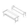MESA COM ANEL BORRACHA TC24 2400x1000x850h