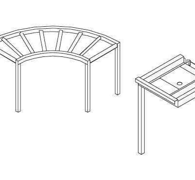 CURVA ROLOS 90º LC97 1300x1300x860h MOD.AX-RX