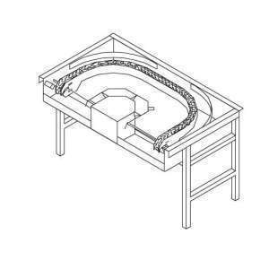 CURVA ROLOS MOT.180º LC97/3 850x1500x885 MOD.AX