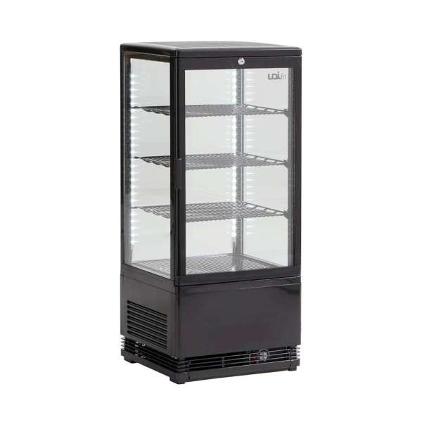 VITRINE EXPOSITORA PRETA UDVEGA80 GRELHAS AJUSTAV