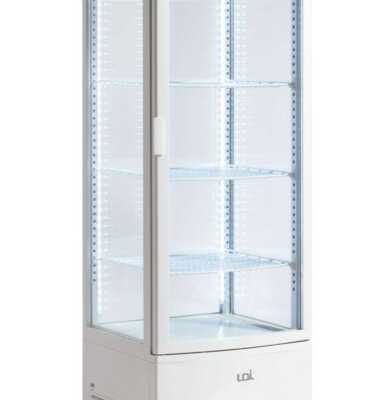 VITRINE EXPOSITORA BRANCA GRELHAS AJUSTA UDVEGF236