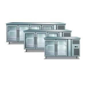 MESA GASTRO CONS.MGV310 GN1/1 - 3P.VID. E ILUM.