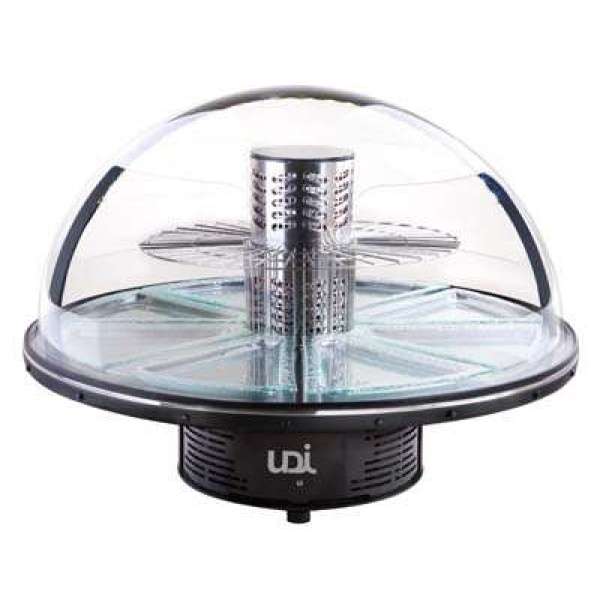 VITRINE REFR.PANORÂMICA UDI BUFFET LEDS C/CUP.VIDR