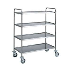 CARRO PARA ROUPA SECA CA1425 AÇO INOX-109x59x140h