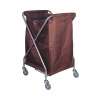 CARRO P/ROUPA MALEAVEL C/SACO LONA E RODAS ROTAT.