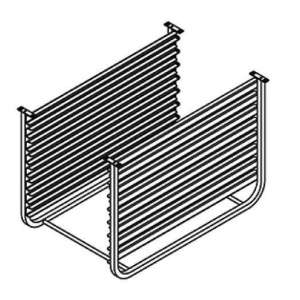 PORTA TABULEIRO 8x1/1GN SUPORTE ISR101