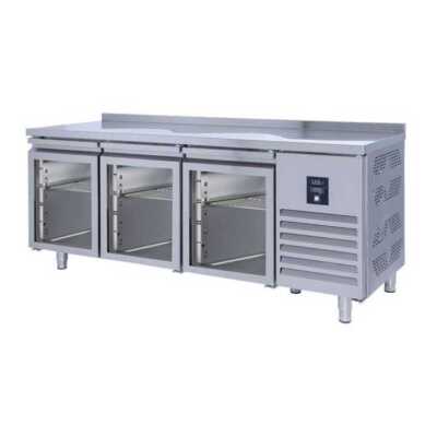 MESA SNACK CONSERVAÇÃO (-2º+8ºC) MRV180TN 3P VIDRO