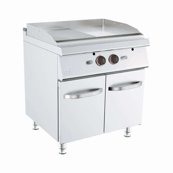 FRY-TOP GAS DUPLO MISTO CROMODURO ARMARIO