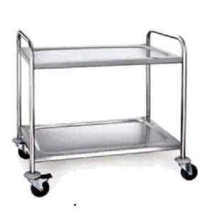 CARRO SERVIÇO MULTIUSO INOX  UDCSMI2 2 PRATELEIRAS