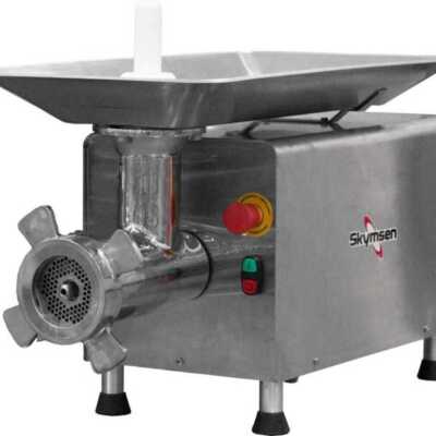 Picadora de carne boca 32 PSP98 - Em aço inoxidável - Sistema Unger - Corte simples e duplo - Monofásica - Com disco de 5mm incluído