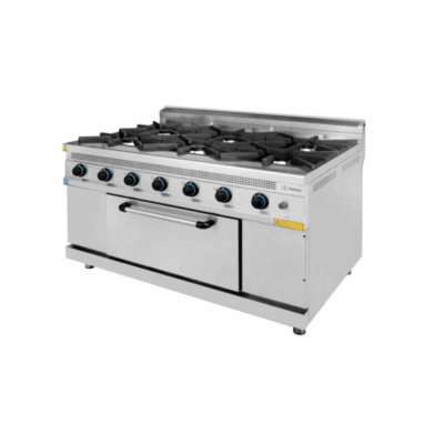 Fogão a Gás de 6 Queimadores com Forno
