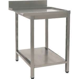 MESA LAVA PRATOS INOX SAIDA ESQUERDA 650x735x850