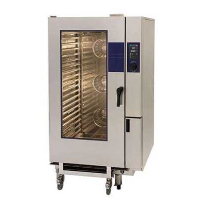 Forno convector misto a gás com caldeira