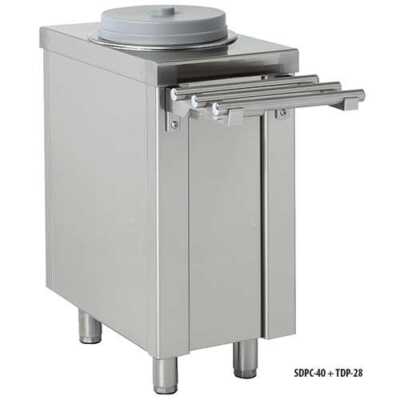 Dispensador de pratos de nível constante